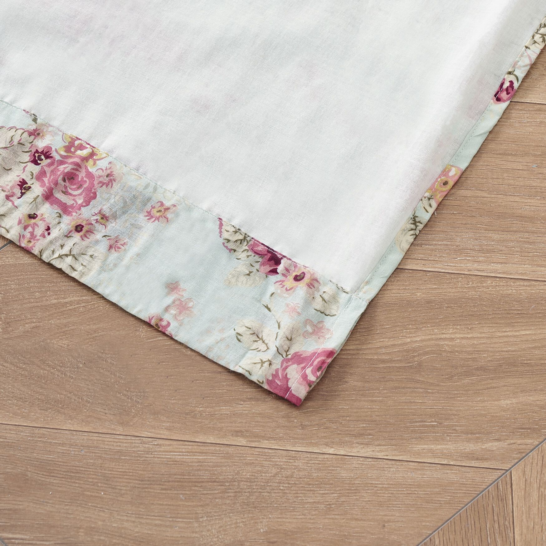 Antique Rose Window Curtain Panels, Set of 2, 84 inches, Blue, , alternate image number 5