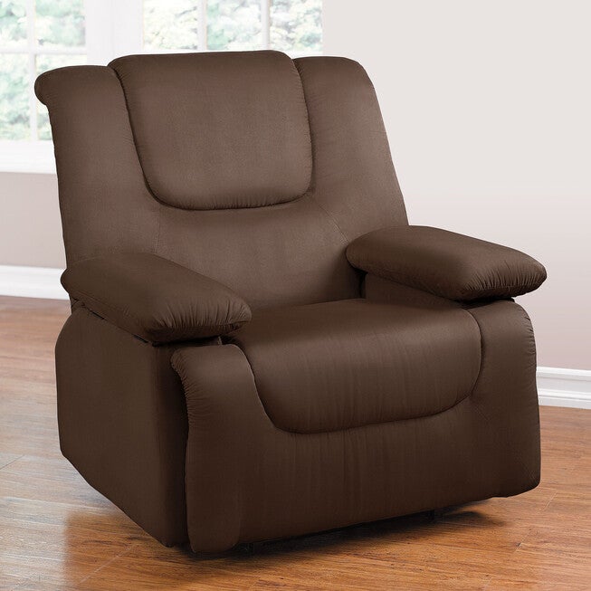 Oversized Storage Arm Recliner, DARK BROWN, hi-res image number 0