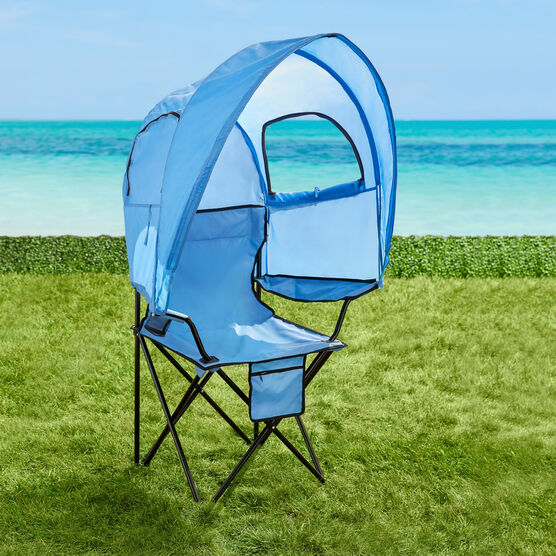 Camp Chair with Canopy, POOL, hi-res image number null
