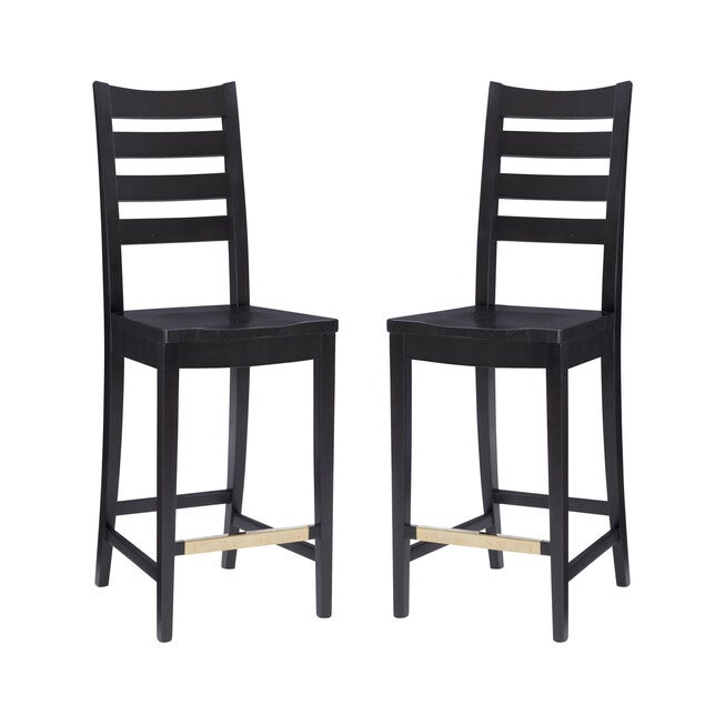 Flynn Counter Stool Black Set of 2, , alternate image number null