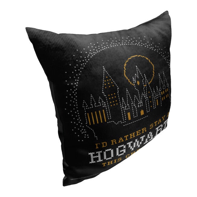 Wb Harry Potter Hogwarts Christmas Woven Style Printed Throw Pillow, , on-hover image number null