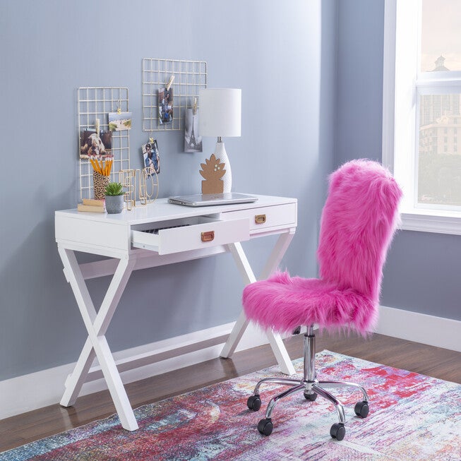Peggy White Writing Desk, , alternate image number 8