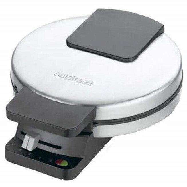 Round Classic Waffle Maker, BLACK, hi-res image number null