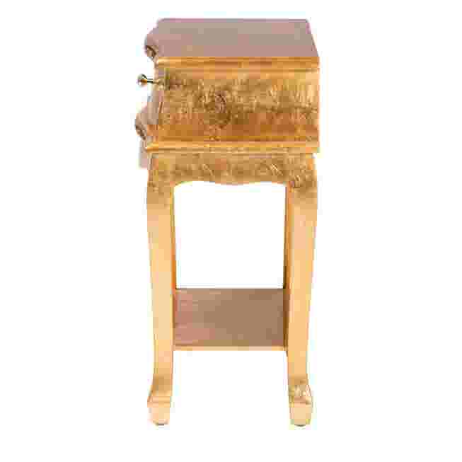 Harriet nightstand side view with single drawer