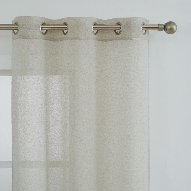 Natalie Semi Sheer Scroll Grommet Panel Pair, , on-hover image number null