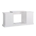 Gallatin Simulated Stone Electric Fireplace with Bookcases, , alternate image number null