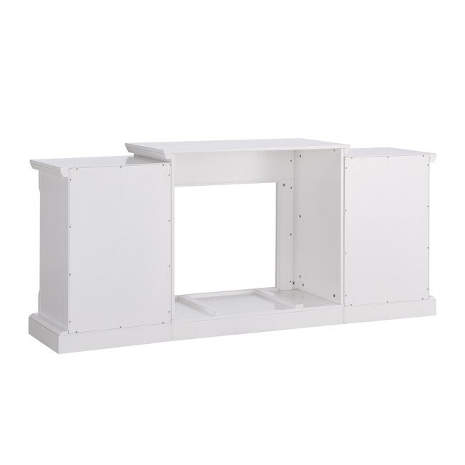 Gallatin Simulated Stone Electric Fireplace with Bookcases, , alternate image number null