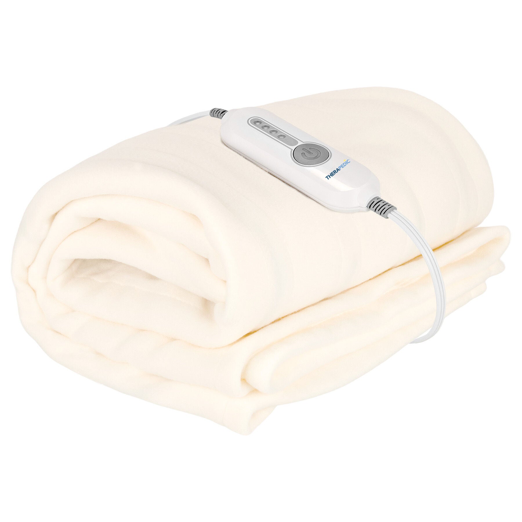 50 inches x 60 inches Ivory Heated Blanket, IVORY, hi-res image number 0
