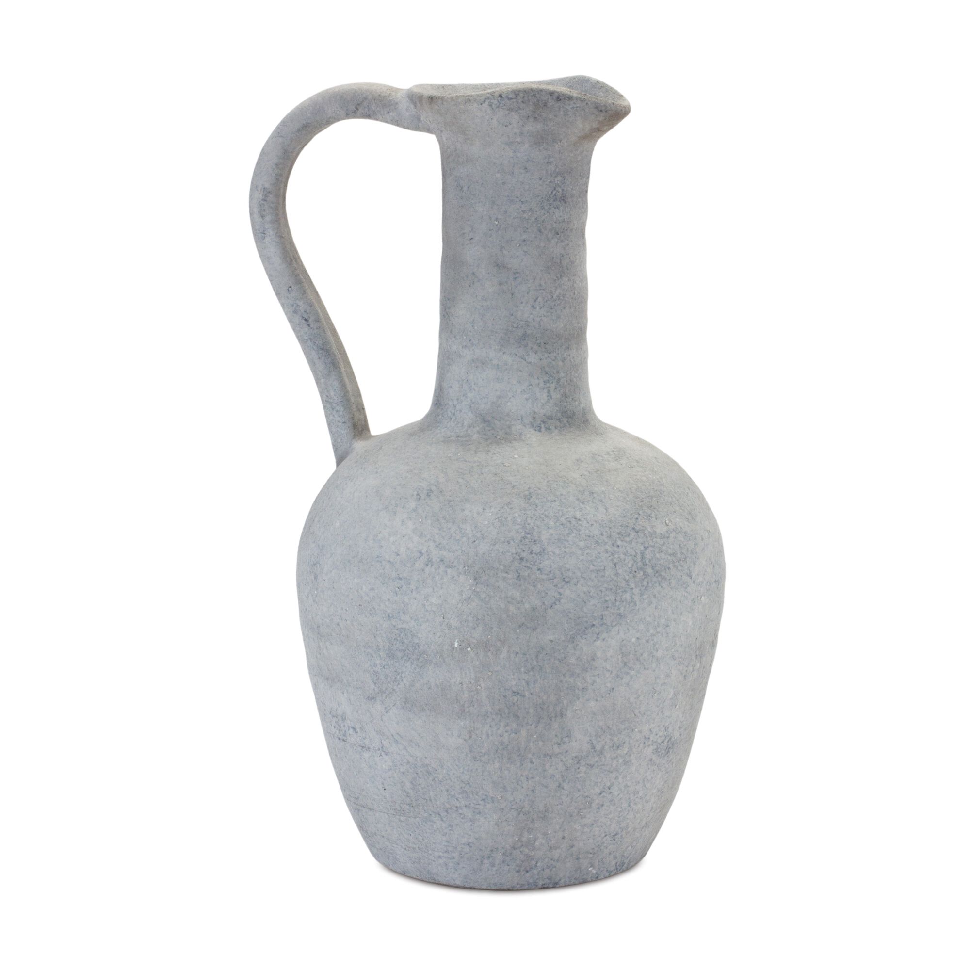 Grey Pitcher Vase 12 inchesH, GREY, hi-res image number 0