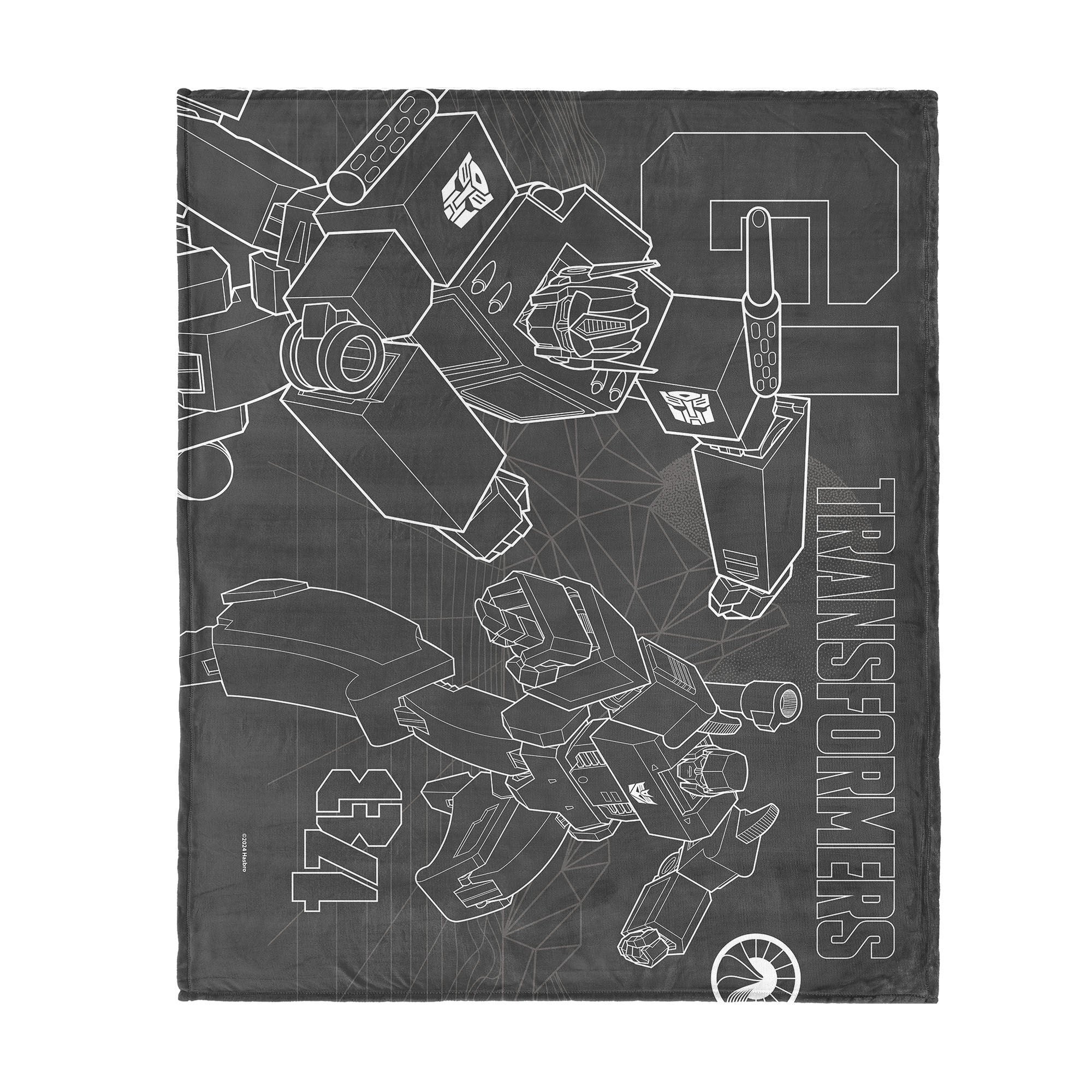 Hasbro Transformers G1 Optimus Prime And Megatron Silk Touch Throw Blanket 40X50 Inches, BLACK, hi-res image number 0