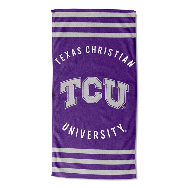 TCU Stripes Beach Towel, MULTI, hi-res image number null