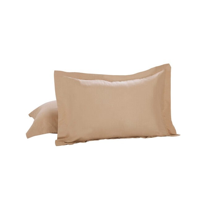 Bed Maker's Tailored Pillow Sham 2-Pack, Standard, MOCHA, hi-res image number 0