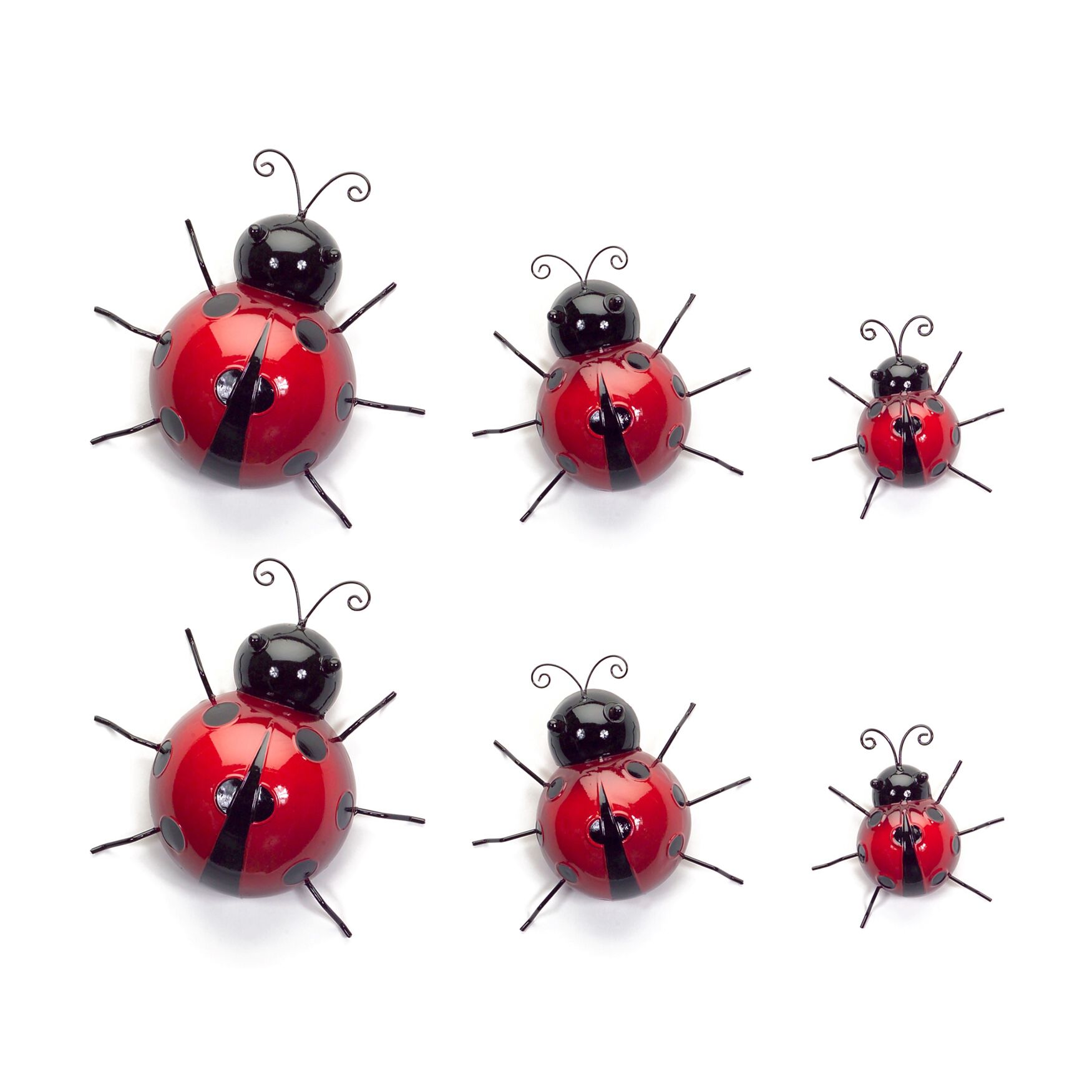 Metal Lady Bug Garden Decor (Set Of 6), , on-hover image number 1