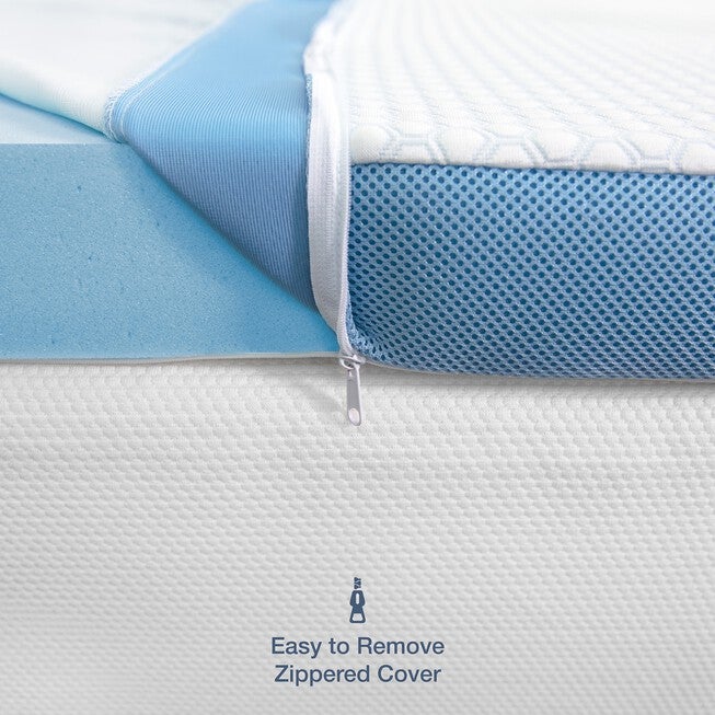 SensorPEDIC 3-Inch Elite Cooling Gel-Infused Memory Foam Mattress Topper, , alternate image number 7