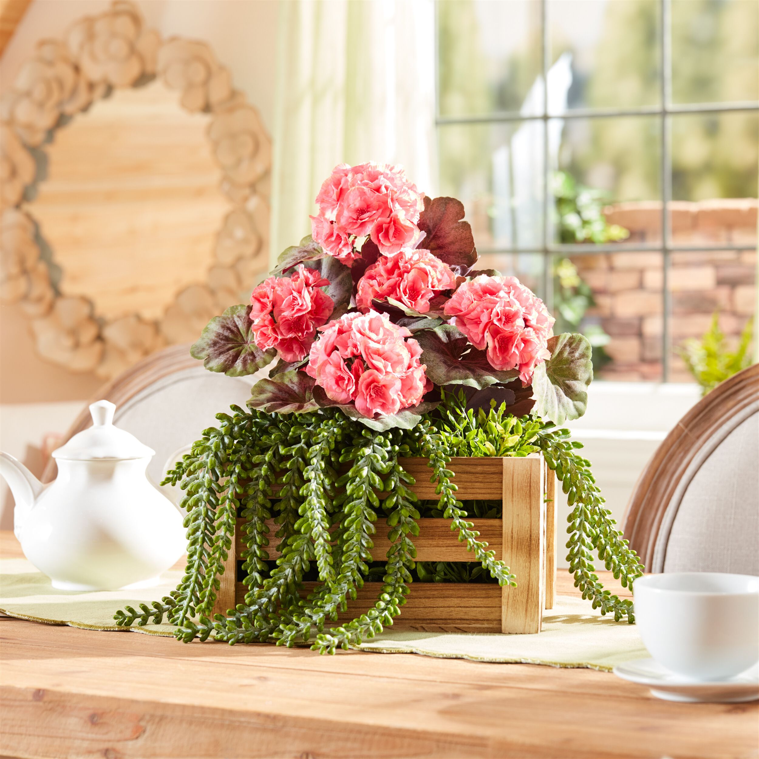 Hanging Sedum Succulent Spray Set of 12, GREEN, alternate image number 3