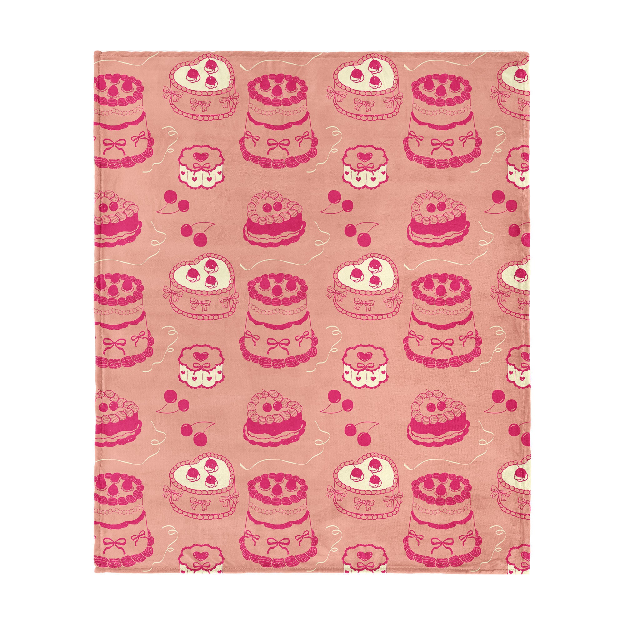 Valentine's Day V-Day Cakes Silk Touch Throw Blanket 60x80 Inches, VDAY CAKES, hi-res image number 0