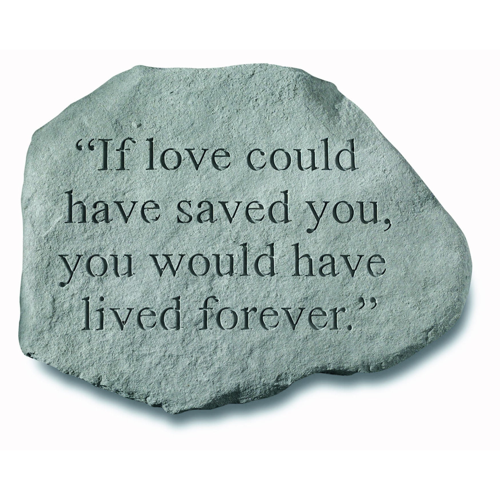 If Love Could Have Saved You Garden Memorial Accent Stone, GREY, hi-res image number 0