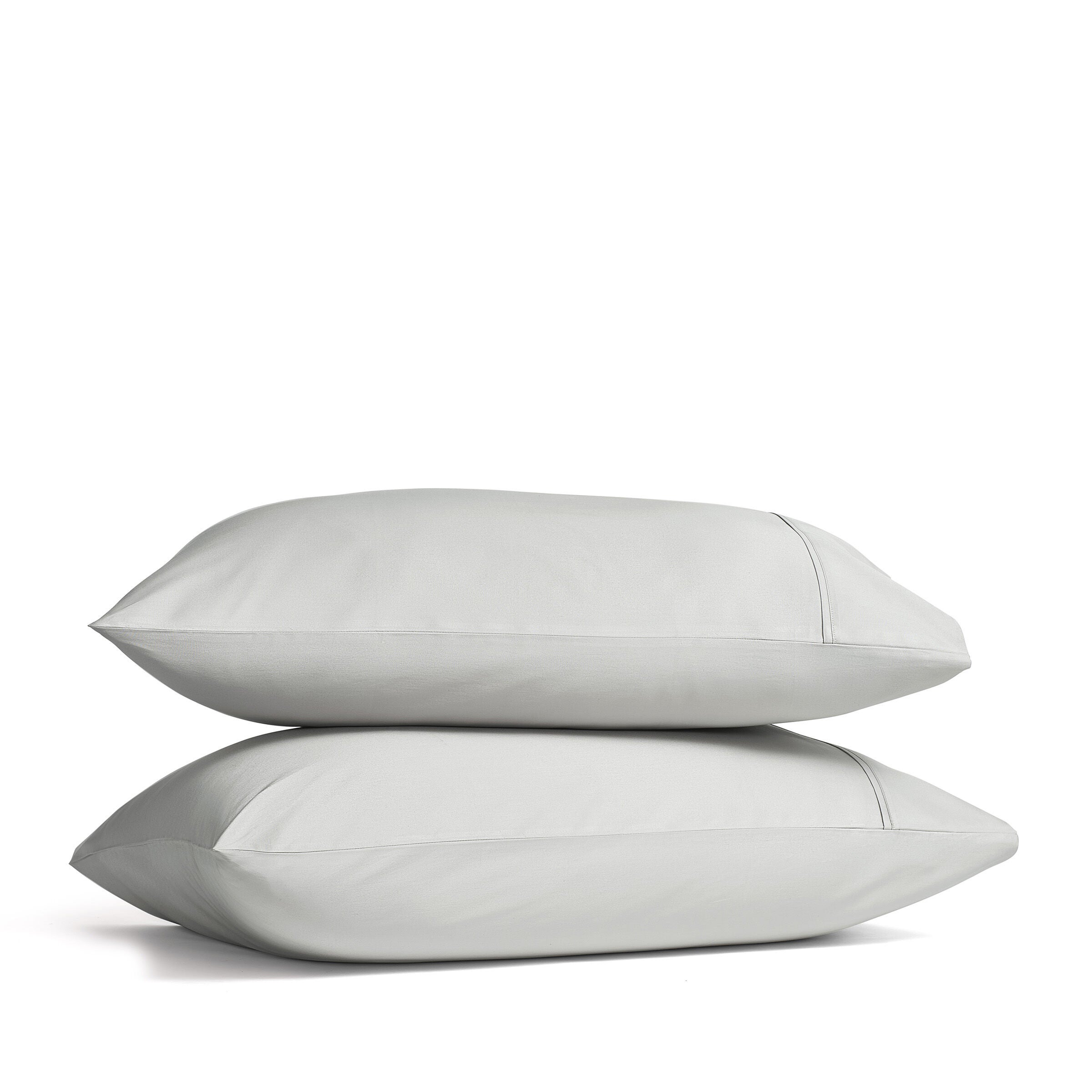 PREMIER SATEEN PILLOW CASE PAIR, PLATINUM, hi-res image number 0