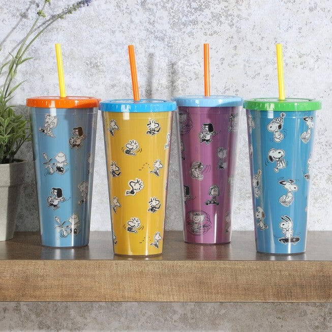 Set of 4 Snoopy and Pals Tumblers, MULTI, hi-res image number null