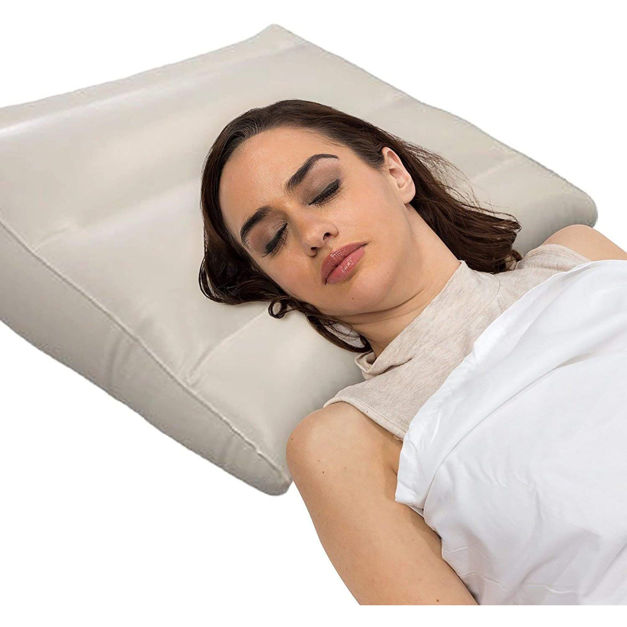 Doctor Inflatable Pillow Wedge White Standard, WHITE, on-hover image number 1