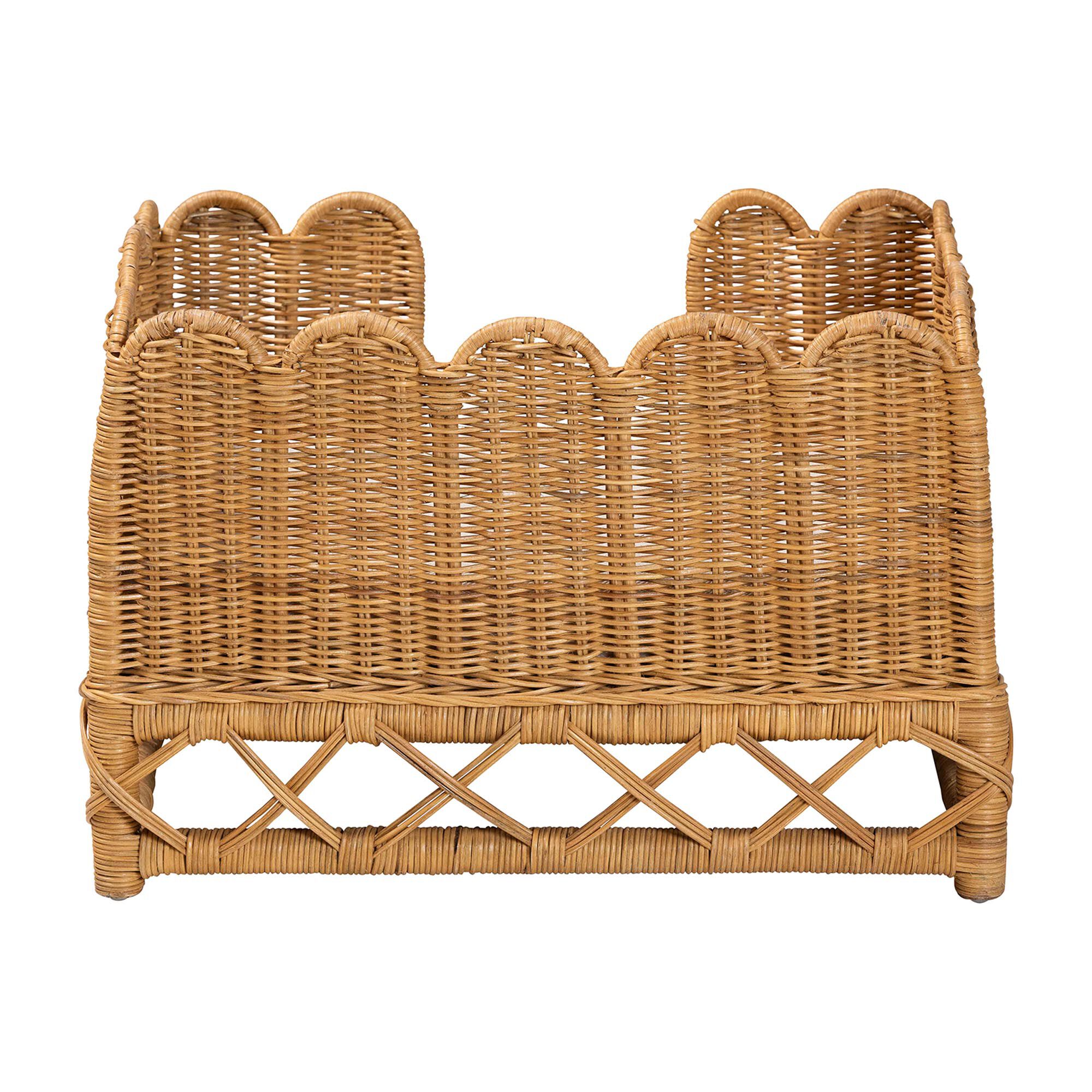 Palm Bohemian Light Honey Rattan Pet Bed, HONEY, alternate image number 4