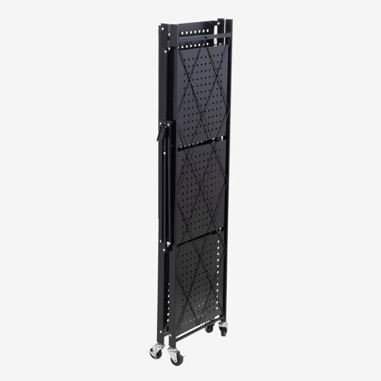 4-Tier Metal Folding Shelf on Wheels, , alternate image number null