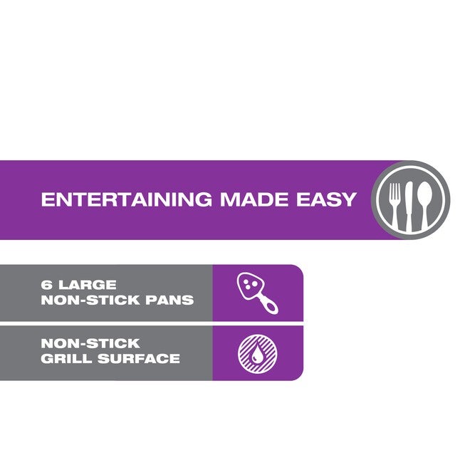 Salton Party Grill & Raclette, 6 Person, , alternate image number 4