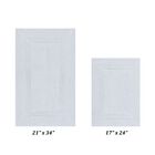 Lux Collectionis Bath Mat Rug 2 Piece Set (17" x 24" | 21" x 34"), WHITE, hi-res image number null