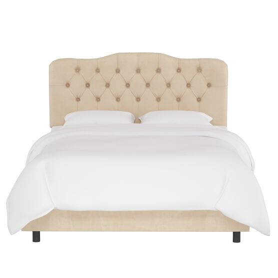 Velvet Tufted Bed, , on-hover image number null