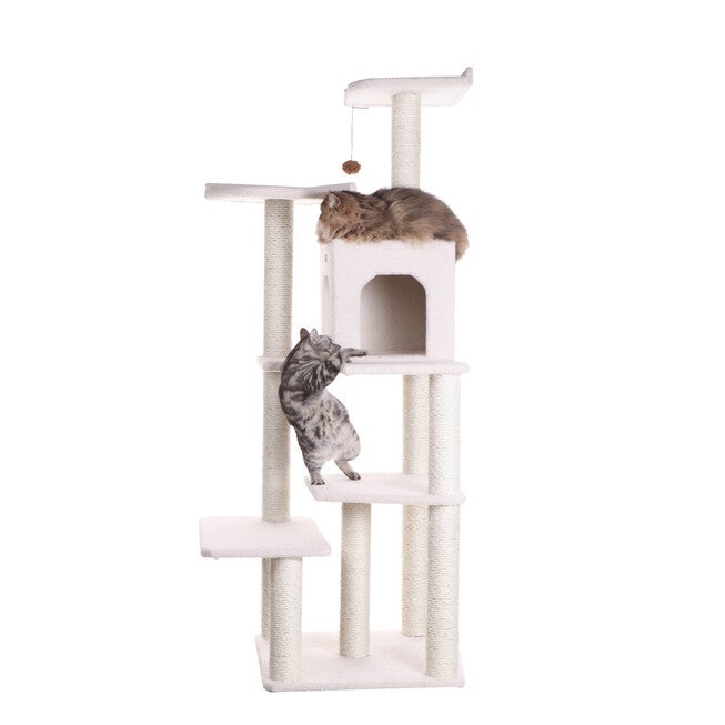 Real Wood 68 inches Six Levels Cat Tree Condo, , alternate image number null
