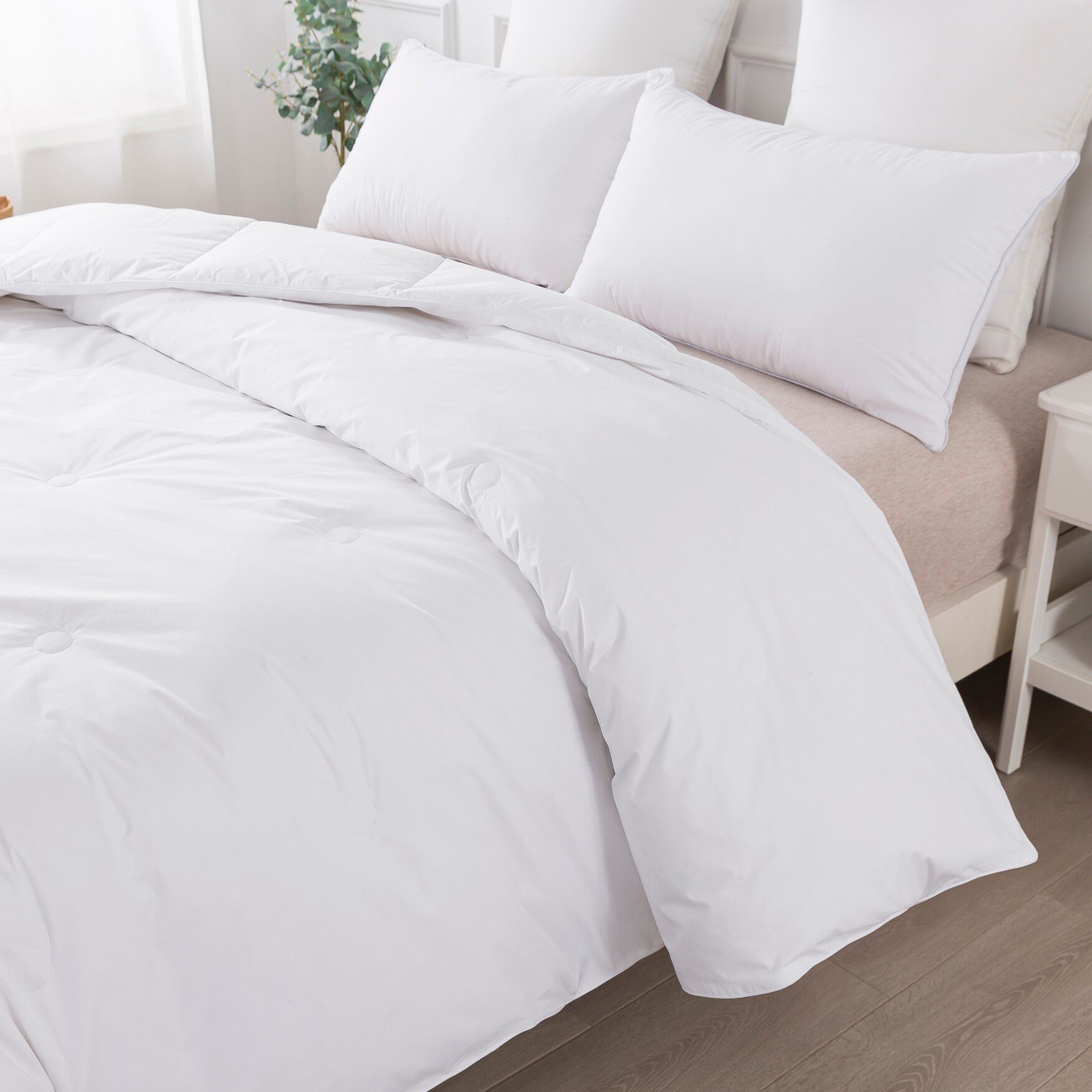 Button Stitch Down Comforter , , on-hover image number 1
