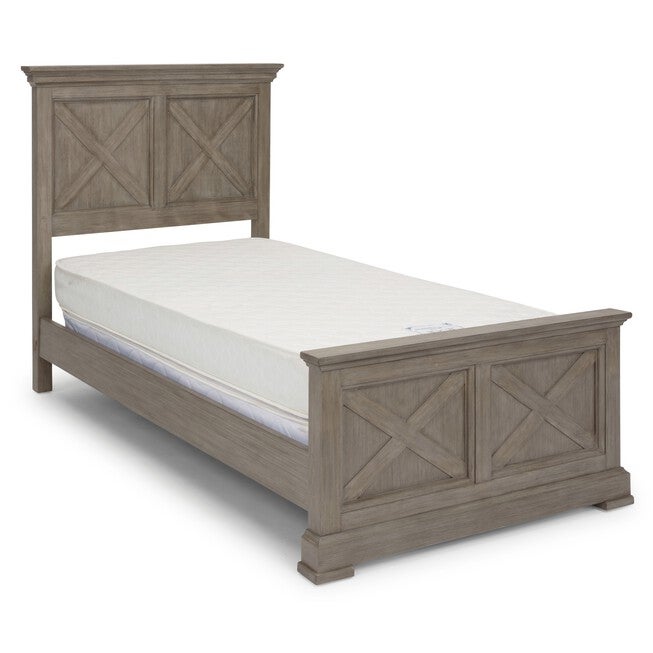 Mountain Lodge Gray Twin Bed, GRAY, hi-res image number null