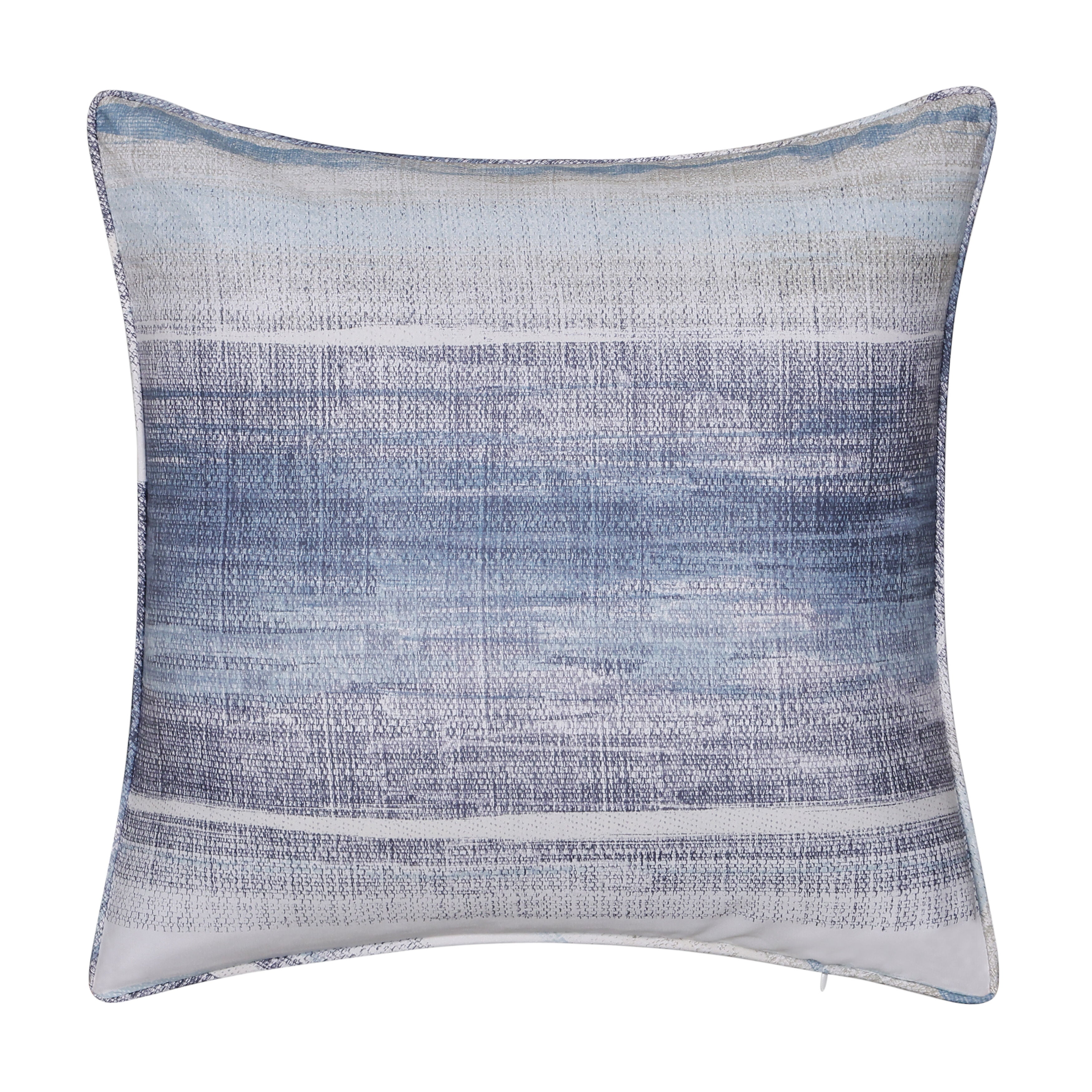 SLATER 20 inches SQUARE DECORATIVE THROW PILLOW, BLUE, alternate image number 2