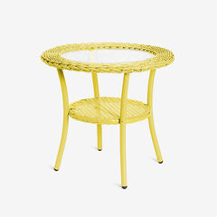 Roma All-Weather Wicker Side Table