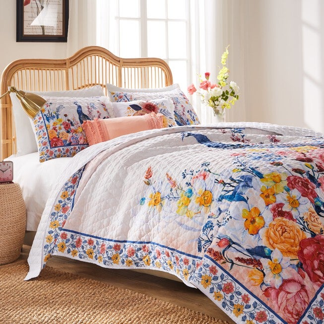Greenland Home Fashions Huntington Finely Stitched Quilt Set, GOLD, alternate image number null