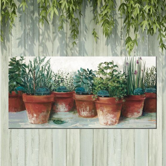 KITCHEN HERBS OUTDOOR ART 48X24, , on-hover image number null