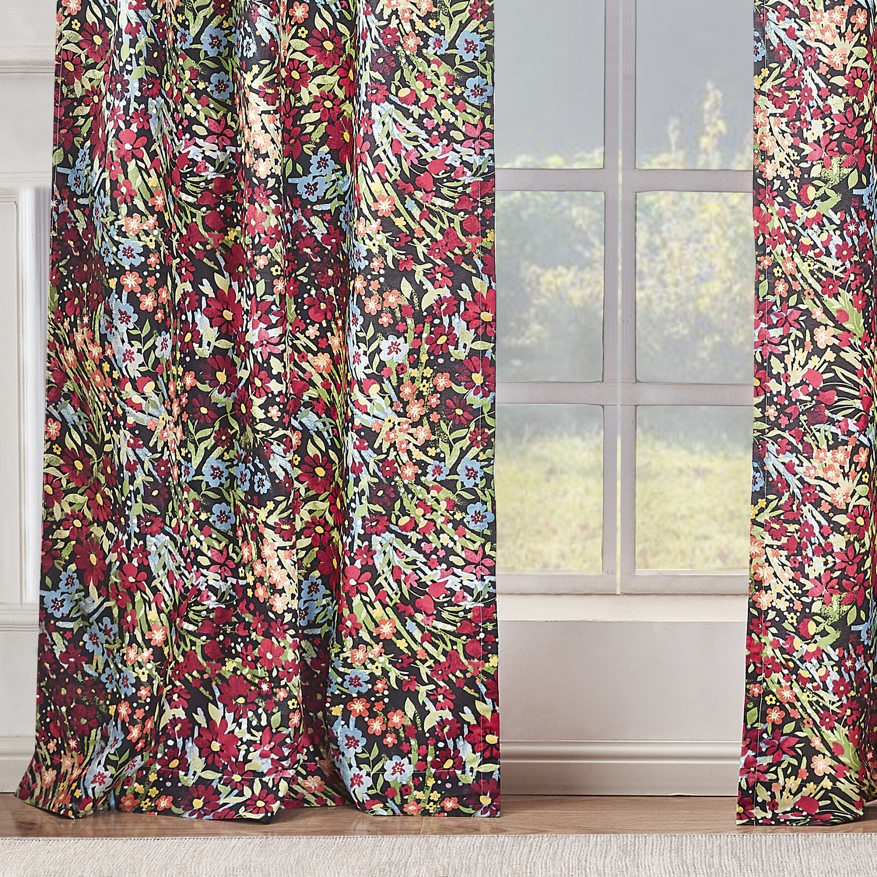 Alice Window Curtain Panels, Set of 2, 84 inches, , alternate image number 5