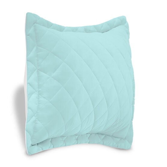 BH Studio Reversible Quilted Sham, LIGHT AQUA IVORY, hi-res image number null