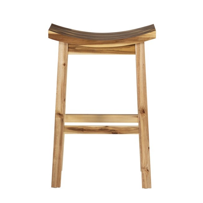 Archer Natural Saddle Barstool Backless Stools, , alternate image number 4