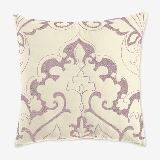 Amelia 16" Square Pillow, IVORY LAVENDER, hi-res image number null