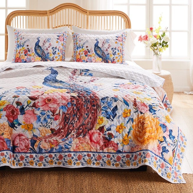 Greenland Home Fashions Huntington Finely Stitched Quilt Set, GOLD, hi-res image number null