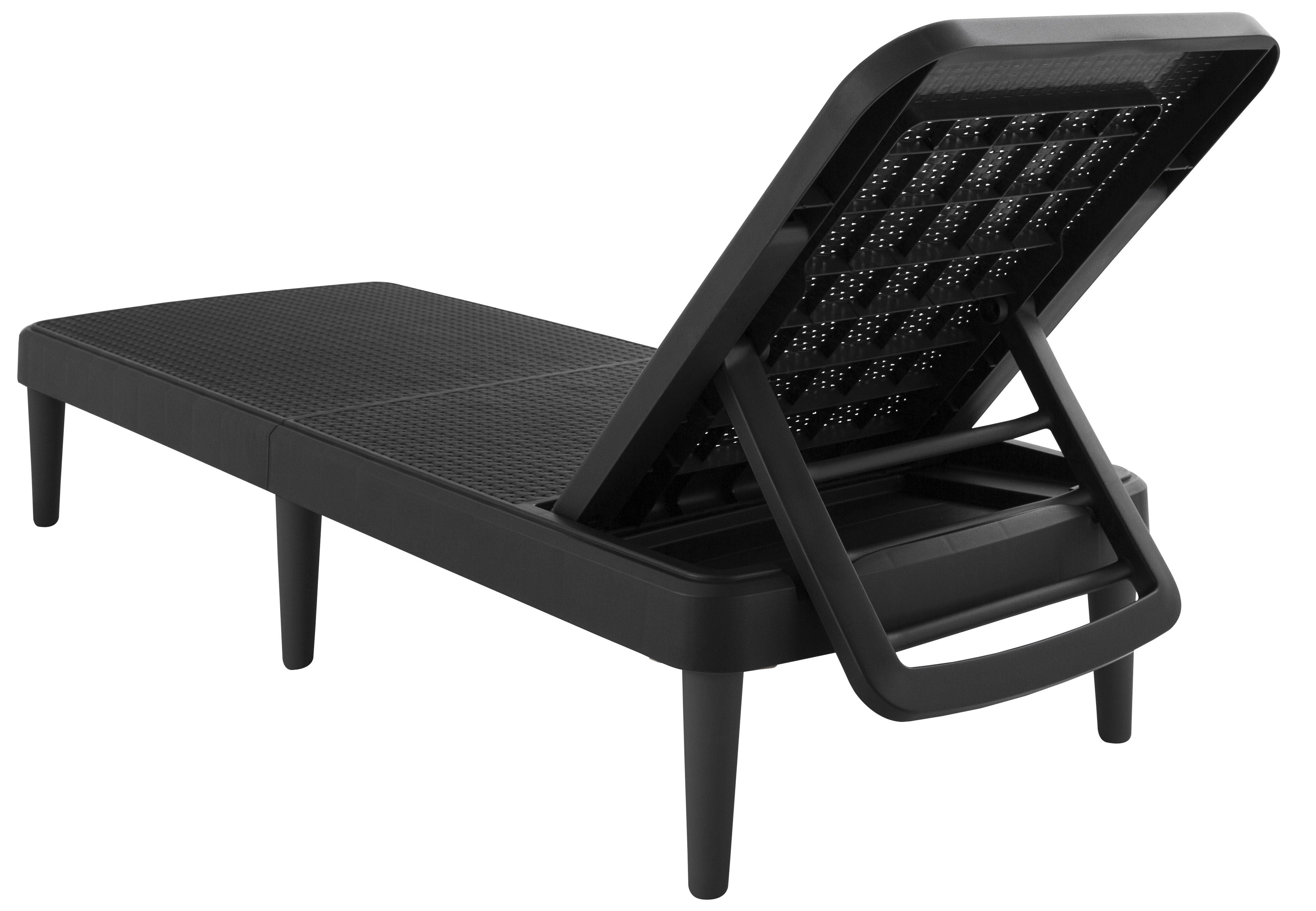 Tahiti Chaise Lounge, BLACK, on-hover image number 1