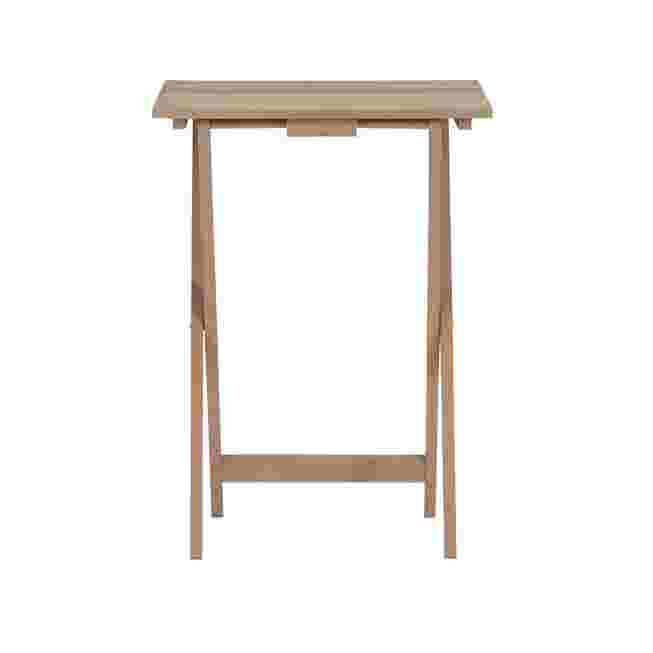 Table from front showing top and legs