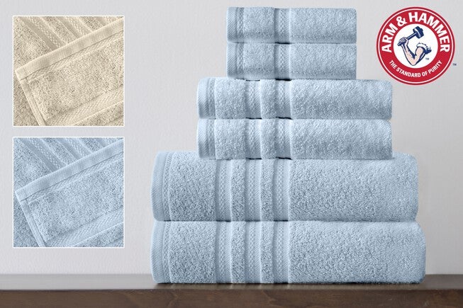 Arm & Hammer Performance 6-PC Towel Set, BALLAD BLUE, hi-res image number null