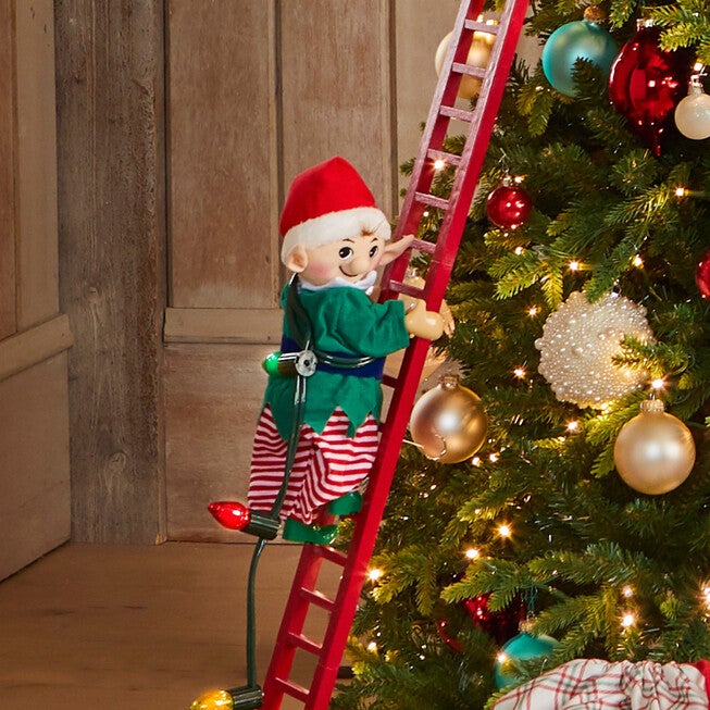 Mr. Christmas 40 inches Tall Super Climbing Elf, ELF, hi-res image number 0