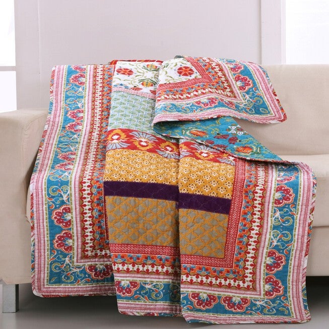 Thalia Quilted Throw Blanket, MULTI, hi-res image number 0