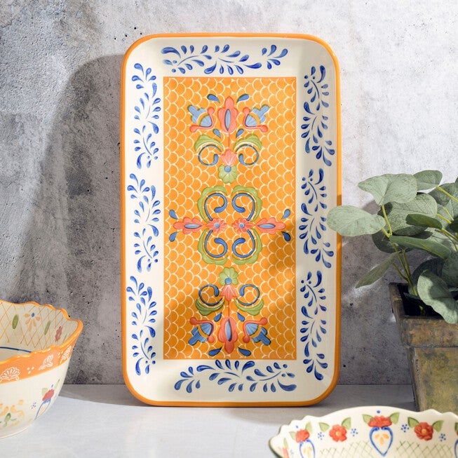 Hand Painted Tierra Platter, MULTI, hi-res image number null