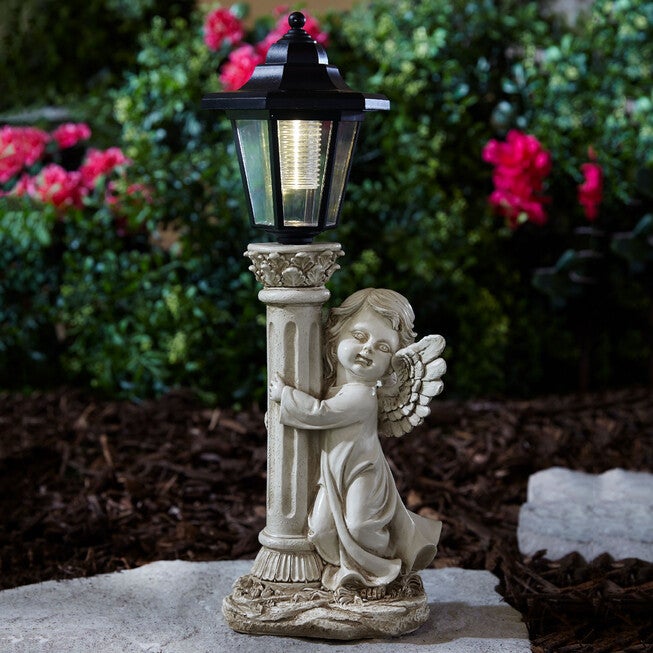 Angel with Solar Lantern, GRAY, hi-res image number 0