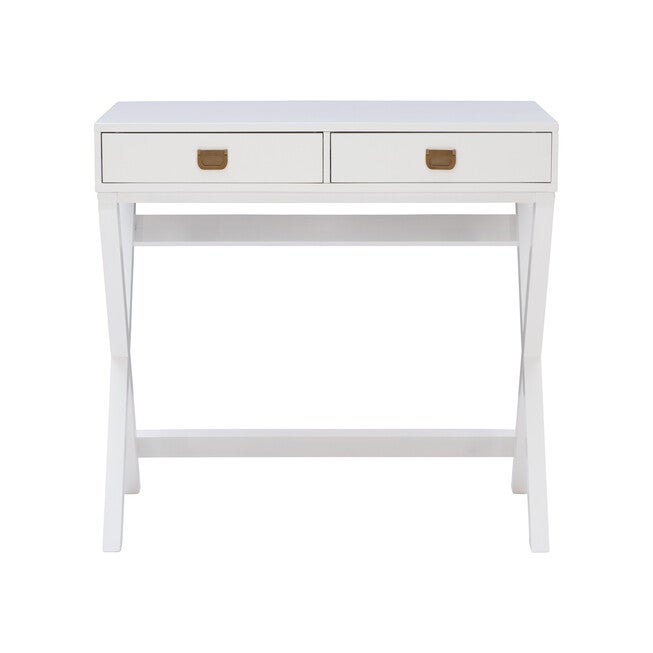 Peggy White Writing Desk, WHITE, hi-res image number 0