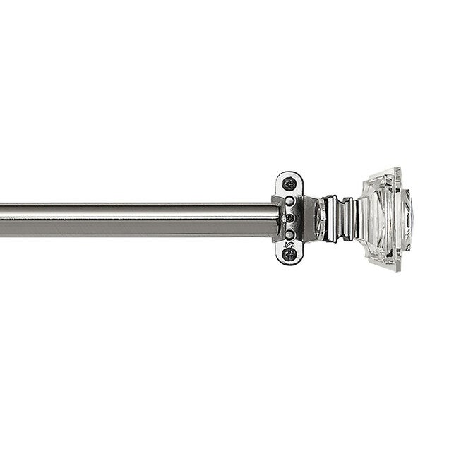 Innovative Decorative Room Darkening Wrap Around Rod & Finial 28-48, , alternate image number null